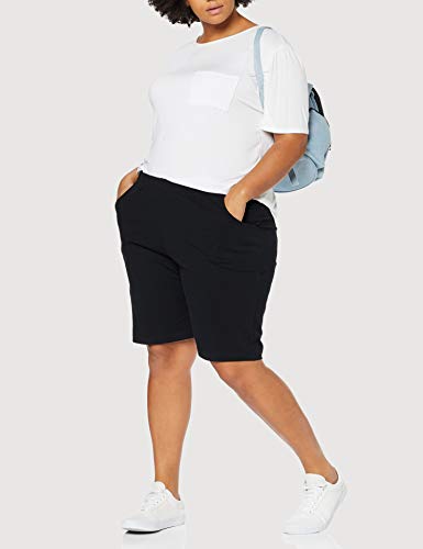 Ulla Popken Jersey Short, Pantalones Cortos para Mujer, Negro (Schwarz 10), 56