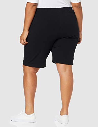 Ulla Popken Jersey Short, Pantalones Cortos para Mujer, Negro (Schwarz 10), 56