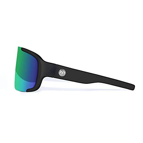 Uller Bolt Gafas Deportivas, Adultos Unisex, Negro/Verde, Talla Única