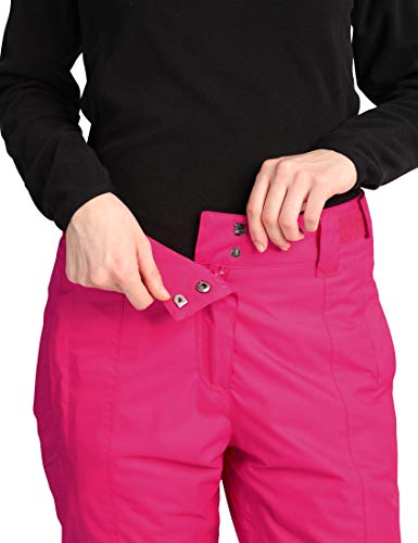 Ultrasport Advanced Pantalones de esquí y snowboard para mujer Lucy, pantalones de invierno, pantalones de esquí para mujer, pantalones funcionales para mujer, Rosa, XS