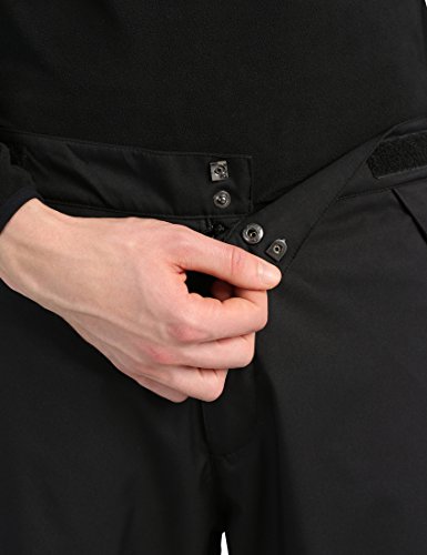 Ultrasport Basic Sobrepantalones para hombre Chris, pantalones de nieve para hombre, pantalones de invierno y pantalones funcionales, adecuados para los deportes de invierno y el día a día, Negro, M