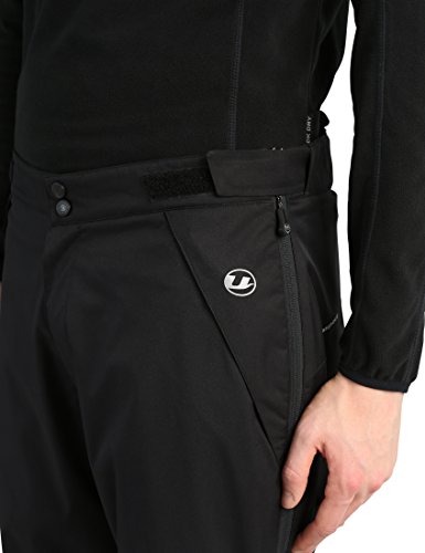 Ultrasport Basic Sobrepantalones para hombre Chris, pantalones de nieve para hombre, pantalones de invierno y pantalones funcionales, adecuados para los deportes de invierno y el día a día, Negro, M