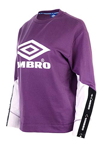 Umbro Lina Sweat Top Sudadera, Morado, Blanco, XS para Mujer