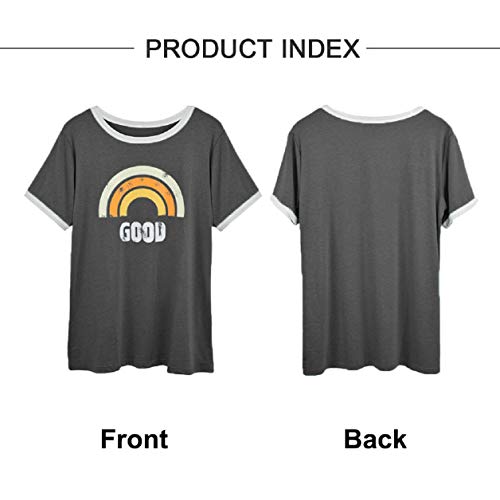 UMIPUBO Bluas de Mujer Camisa Algodón Cuello Redondo Basica Blusa Mujer Elegante Manga Corta Larga Camisa Suelta Mujer Casual Suelto Verano Invierno Primavera T-Shirts Tops