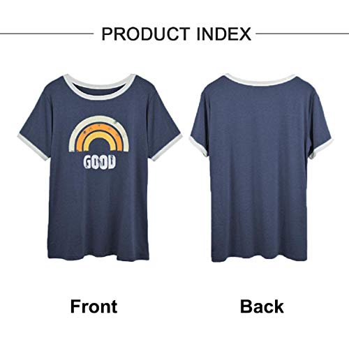 UMIPUBO Bluas de Mujer Camisa Algodón Cuello Redondo Basica Blusa Mujer Elegante Manga Corta Larga Camisa Suelta Mujer Casual Suelto Verano Invierno Primavera T-Shirts Tops