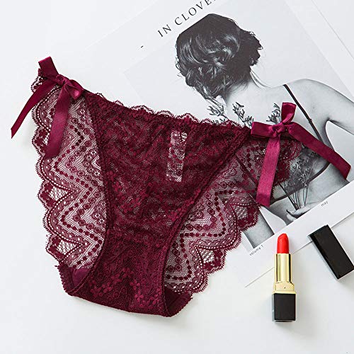 UMIPUBO Braguita para Mujer sin Costuras Señoras Encaje Ropa Interior Ultra Delgadas Low Rise Calzoncillos de Bikini Bragas Pantalones Pack de 3