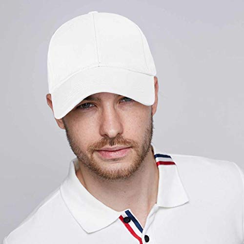 UMIPUBO Gorras Beisbol Deportes Unisex Adjustable al Aire Libre Cap clásico algodón Casual Sombrero Gorras de béisbol (Blanco)