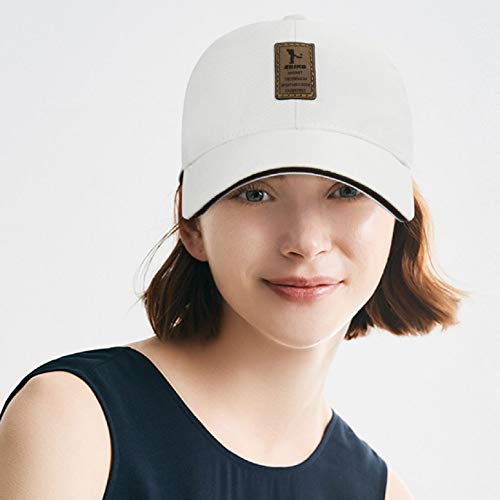 UMIPUBO Gorras Beisbol Unisex Adjustable al Aire Libre Cap clásico algodón Casual Sombrero Gorras de béisbol (Blanco)