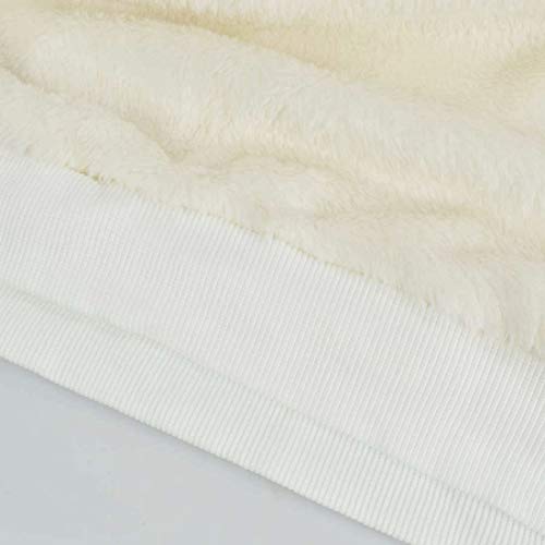 UMIPUBO - Sudadera para mujer con capucha y bolsillo con cremallera de franela suave, cálido, otoño e invierno, sudadera, manga larga Noir + Blanc M