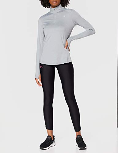 Under Armour Armour Fly Fast Split Tight Leggings, Mujer, Negro (Black/Mojo Pink/Reflective 001), XS