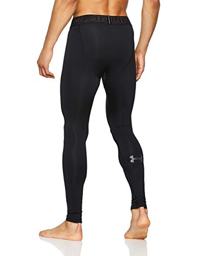 Under Armour Coldgear Leggings, Hombre, Negro (Black/Charcoal), M
