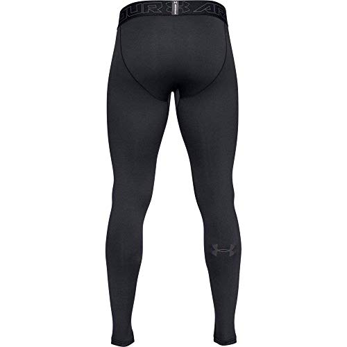 Under Armour Coldgear Leggings, Hombre, Negro (Black/Charcoal), M