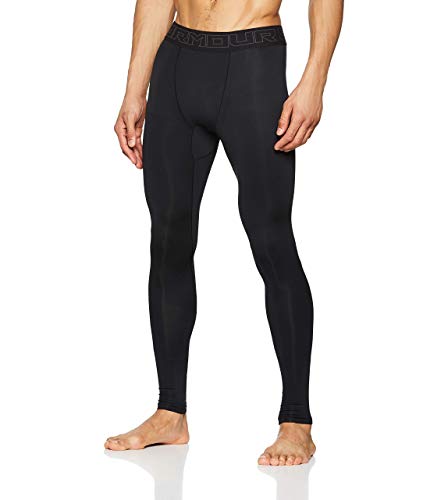 Under Armour Coldgear Leggings, Hombre, Negro (Black/Charcoal), M