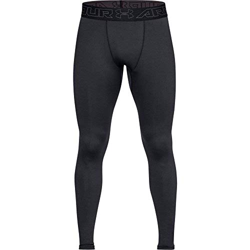 Under Armour Coldgear Leggings, Hombre, Negro (Black/Charcoal), M