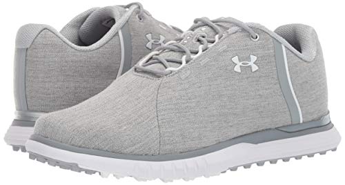 Under Armour Fade SL Sunbrella, Zapatos de Golf Mujer, Gris (Overcast Gray/Steel/White (100) 100), 41 EU