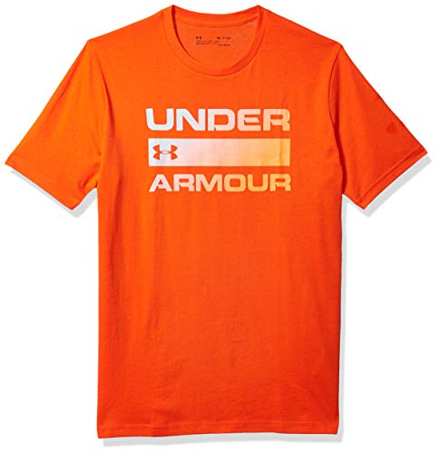 Under Armour Hombre UA Team Issue Wordmark Short-Shell Camiseta Not Applicable, Naranja, Maryland