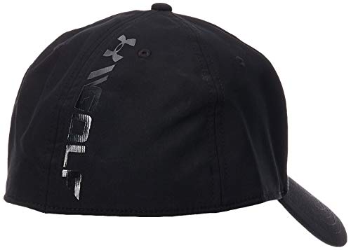 Under Armour Men's Golf Headline Cap 3.0, gorra con visera clásica, gorra para hombre hombre, Negro (Black/White (001)), M/L