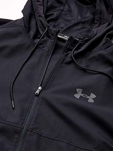Under Armour Sudadera con Capucha para Hombre Estilo Deportivo Tejido FZ, Hombre, Sudadera cálida, 1320124-001, Negro, L