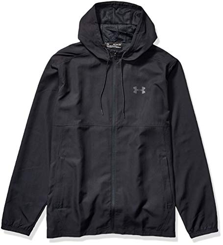 Under Armour Sudadera con Capucha para Hombre Estilo Deportivo Tejido FZ, Hombre, Sudadera cálida, 1320124-001, Negro, L