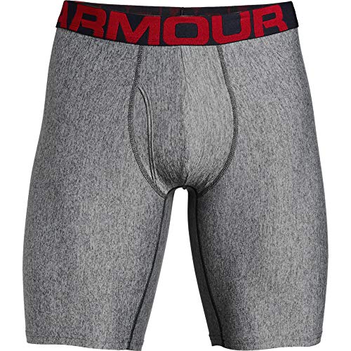Under Armour Tech 9in 2 Pack Ropa Interior, Hombre, (Mod Gray Light Heather/Jet Gray Light Heather (011), M