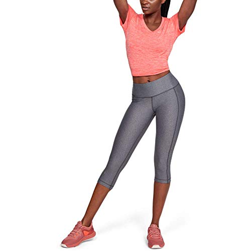 Under Armour TechV Twist Gym T-Shirt Camiseta Transpirable de Manga Corta para Correr, Ultraligera Camiseta de Manga Corta de Corte Suelto, Mujer, Rojo, XS