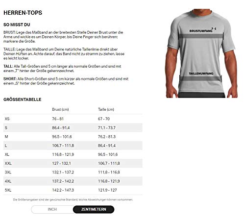 Under Armour Training Vent SS Camiseta, Hombre, Rojo, M