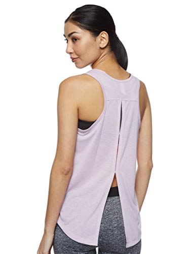 Under Armour Whisperlight - Camiseta sin Mangas para Mujer, Mujer, Camiseta de Tirantes Anchos, 1344467, Rosa Niebla (694)/Plateado Metálico, XL