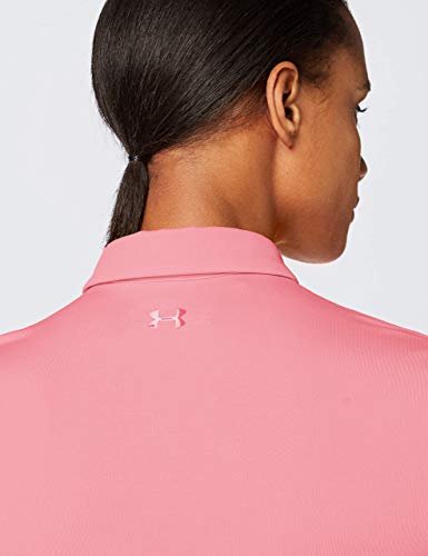 Under Armour Zinger Short Sleeve Camisa Polo, Mujer, Rosa, XL