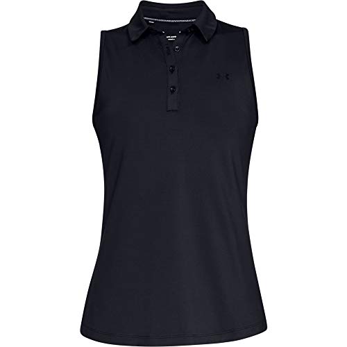 Under Armour Zinger SL Polo, Mujer, Negro (Black/Black/Black 001), M