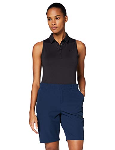 Under Armour Zinger Sleeveless Camisa Polo, Mujer, Negro, LG