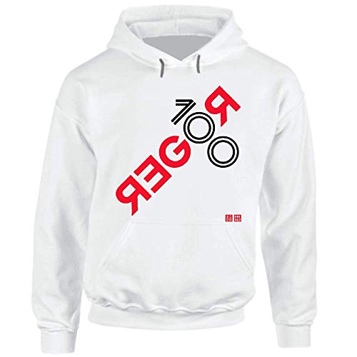 Uniqlo Roger Federer 100 gana Conmemoración UTMe Dry Color Tee Blanco Hombres Japón.