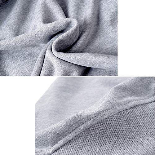 Unisex Color Puro Stranger Things Sudadera con Capucha Letra Roja para Chicas y Mujeres (Negro, M)