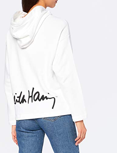 United Colors of Benetton Maglia C/CAPP. M/l Sudadera Bebe, Bianco 901, S para Mujer