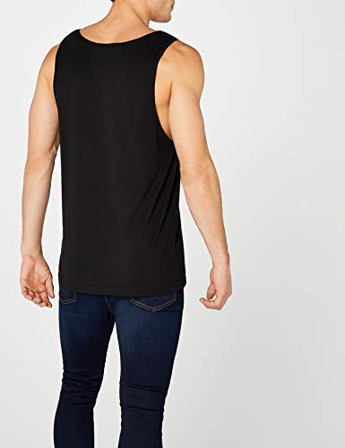 Urban Classics Contrast Pocket Jersey Big Tank Camiseta sin Mangas, Multicolor (blk/woodcamo 565), Large para Hombre