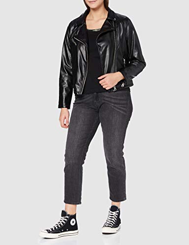 Urban Classics Ladies 3/4 Contrast Raglan tee Camiseta, Negro/Camuflaje, S para Mujer