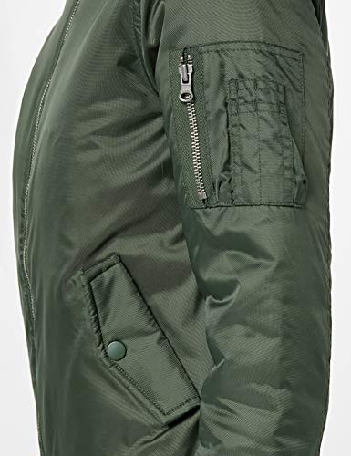 Urban Classics Ladies Basic Bomber Jacket Chaqueta, Verde - Verde (Oliva 176), 40 (tamaño del Fabricante: L) para Mujer