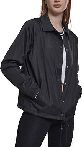 Urban Classics Ladies Coach Jacket Chaqueta, Negro (Black 00007), S para Mujer