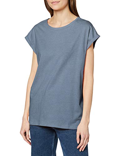 Urban Classics Ladies Extended Shoulder tee Camiseta, Azul Vintage, XXL para Mujer