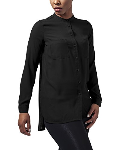 Urban Classics Ladies Hilo Chiffon Blouse Blusas, Negro (Black 7), S para Mujer