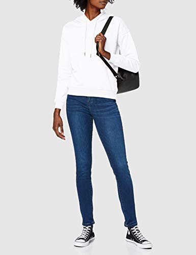Urban Classics Ladies Hoody Sudadera con Capucha, Blanco (White), L para Mujer