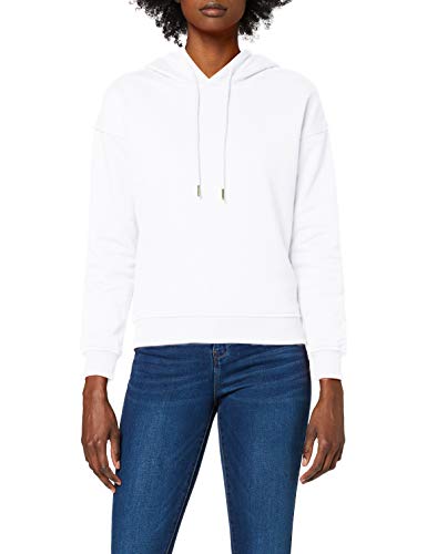 Urban Classics Ladies Hoody Sudadera con Capucha, Blanco (White), L para Mujer