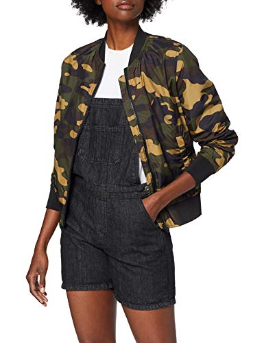 Urban Classics Ladies Light Bomber Jacket Chaqueta, Camo de madera, M para Mujer