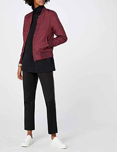 Urban Classics Ladies Light Bomber Jacket - Chaqueta Mujer, color Rojo (burgundy 606), talla 40 (Talla del fabricante: L)