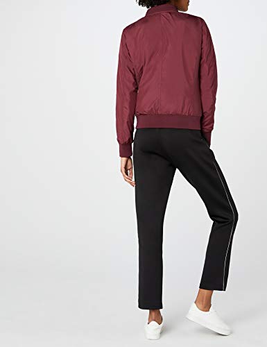 Urban Classics Ladies Light Bomber Jacket - Chaqueta Mujer, color Rojo (burgundy 606), talla 40 (Talla del fabricante: L)