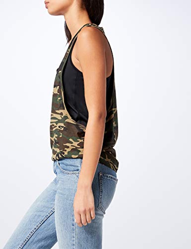 Urban Classics Ladies Loose Tank Camiseta sin Mangas, Wood Camo, Small para Mujer