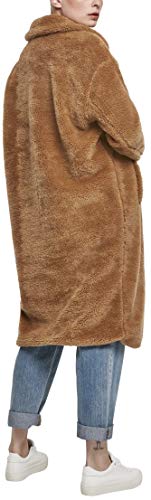 Urban Classics Ladies Oversized Teddy Coat Abrigo, Marrón (Loam 02268), Medium para Mujer