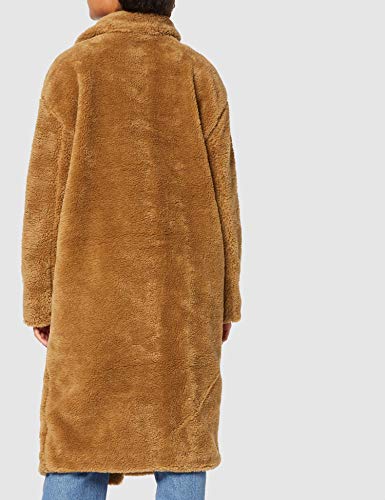 Urban Classics Ladies Oversized Teddy Coat Abrigo, Marrón (Loam 02268), Medium para Mujer