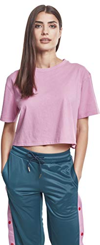 Urban Classics Ladies Short Oversized tee Camiseta, Rosa (Cool Pink 01467), X-Small para Mujer