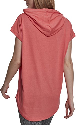 Urban Classics Ladies Sleeveless Jersey Hoody Camiseta, Coral, XS para Mujer