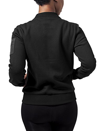 Urban Classics Ladies Sweat Bomber Jacket Chaqueta, Negro (Black 7), XS para Mujer